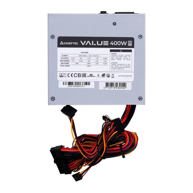 Блок питания Chieftec Value APB-400B8 400 Вт (4710713230552) - изображение 3