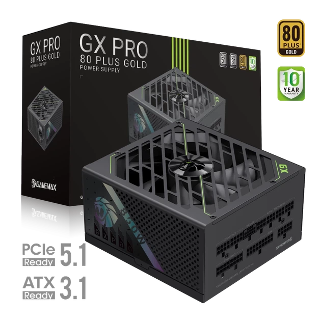 Блок питания Gamemax GX 850G 850 Вт Gold модульный (6931858767644) - изображение 3