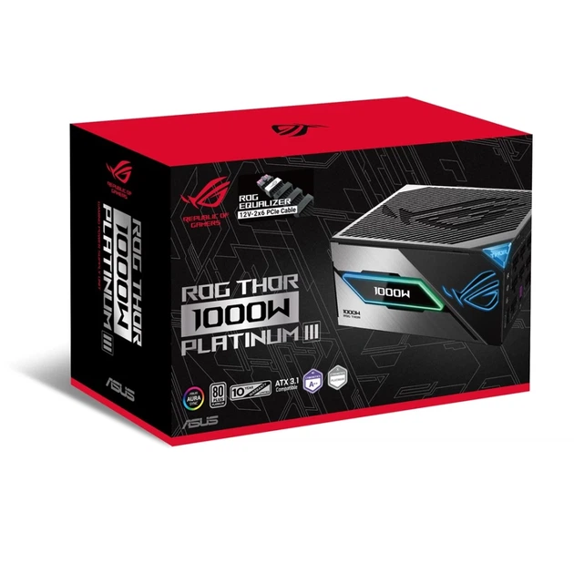 Блок питания Asus ROG Equalizer ROG-THOR-1000P3-GAMING-E 1000 Вт с кабелем (4711636457866) - изображение 7