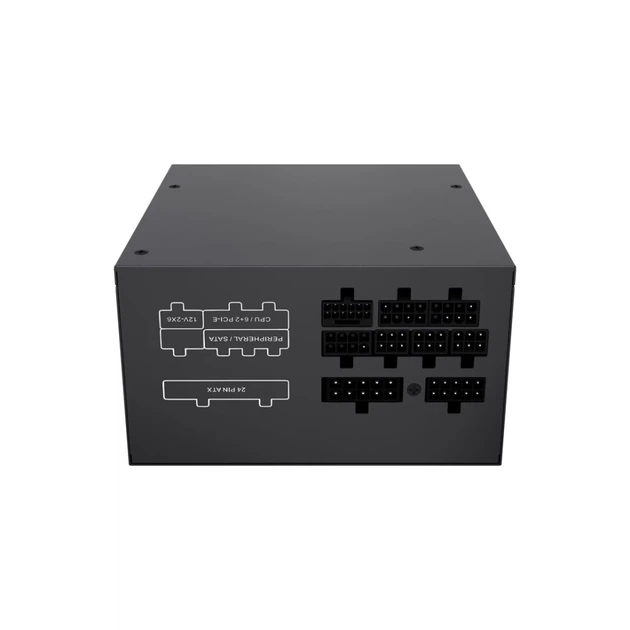 Блок питания Gembird Fornax Power 750 Вт 80 PLUS Gold (8716309134026) - изображение 6