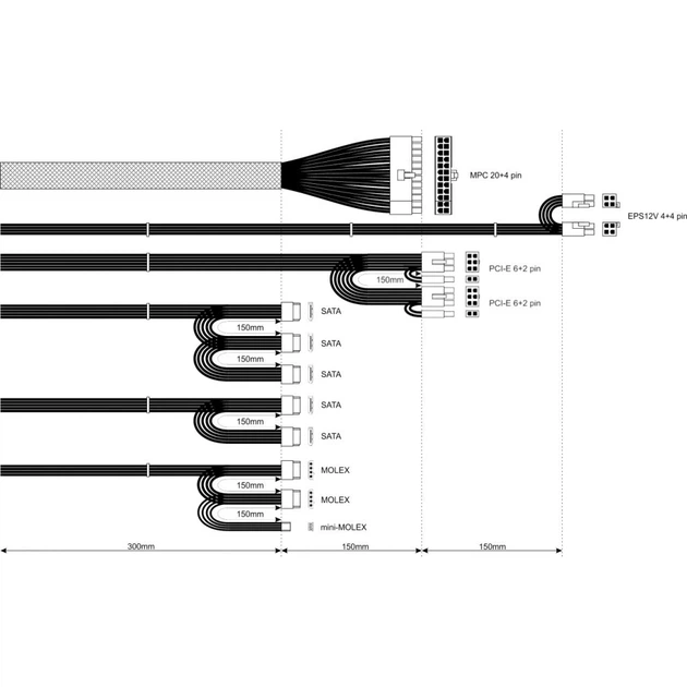 Блок питания Akyga AK-B1-700 700 Вт пассивное охлаждение 120 мм (5901720131485) - изображение 3