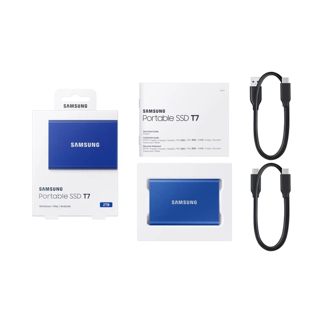Зовнішній Samsung SSD T7 Portable 2TB Blue (8806090312403) - зображення 5