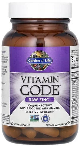 Cynk Garden of Life Vitamin Code RAW Zinc 60 kapsułek (658010116527) - obraz 2