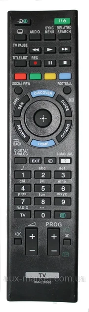 Пульт дистанційного керування для телевізорів Sony RM-ED060 3D - Фото 1 Пульт дистанційного керування для телевізорів Sony RM-ED060 3D - зображення 1