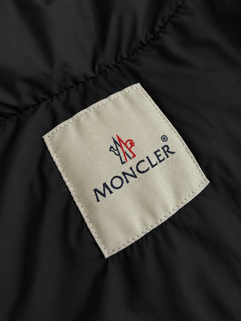 Зимова куртка Moncler з капюшоном натурального лисячого хутра, жіноча, чорна, розмір M - зображення 14
