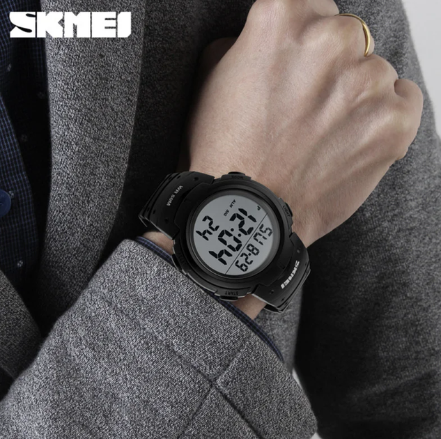Годинник наручний Skmei 1068 All Black - зображення 4