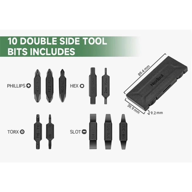 Набір біт для NexTool Flagship Captain та Pocket tool - зображення 2