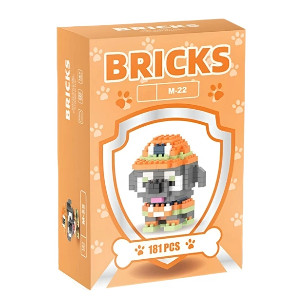 Детский 3D конструктор Bricks Щенячий патруль Рокки, 181 деталь (M-22) - изображение 3