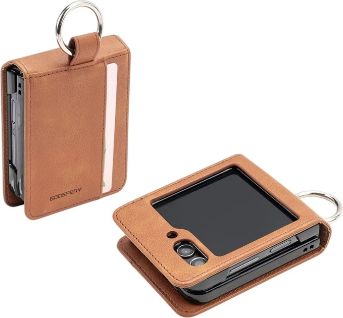 Чохол для смартфона Samsung Galaxy Z Flip8 Mercury Basic Diary Brown (BASD-F776-LBR) - Фото 2 Чохол для смартфона Samsung Galaxy Z Flip8 Mercury Basic Diary Brown (BASD-F776-LBR) - зображення 2
