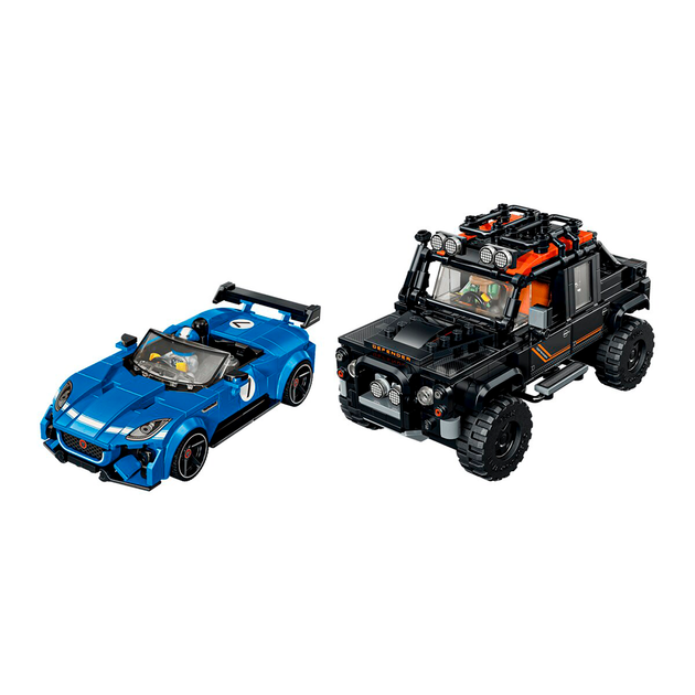 Конструктор LEGO Speed Champions Jaguar Project 7 та Land Rover Defender 740 деталей (77264) - зображення 4