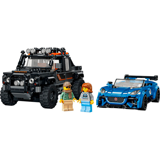 Конструктор LEGO Speed Champions Jaguar Project 7 та Land Rover Defender 740 деталей (77264) - зображення 5