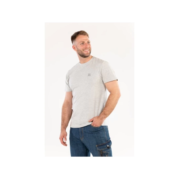 Футболка робоча Yato Tall Gray Melange з еластаном S (5906083099113) - Фото 2 Футболка робоча Yato Tall Gray Melange з еластаном S (5906083099113) - зображення 2