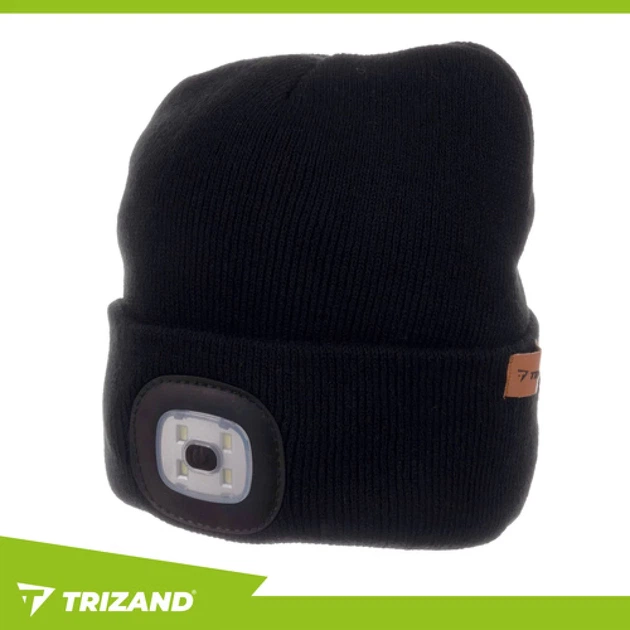 Шапка зимняя с фонариком Trizand Black (5900779947320) - изображение 3