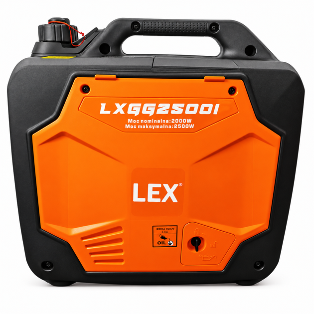 Генератор бензиновий інверторний LEX LXGG2500I потужність 2.5 кВт бензогенератор компактний однофазний портативний з функцією ECO для електроінструментів побутових приладів техніки в гаражі домі майстерні - зображення 4