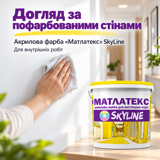 Краска водно-дисперсионная Матлатекс SkyLine 14 кг - изображение 3
