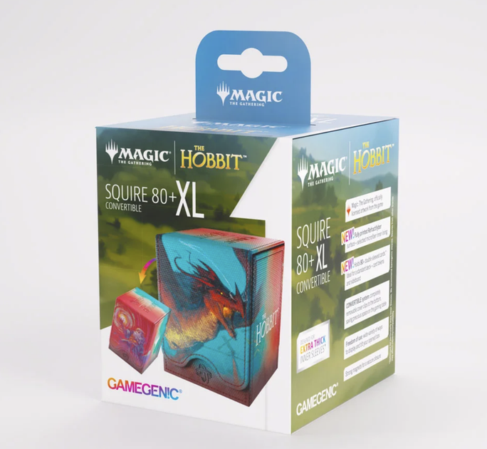 Pudełko na karty Gamegenic The Hobbit Squire 80+ XL Arcyklejnot Smaug, Robak Grozy (4251715425695) - obraz 2