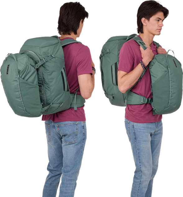 Plecak Thule Landmark Travel Pack 60 l TLPM-260 Hazy Green (7121893) (85854258517) - Zdjęcie 6 Plecak Thule Landmark Travel Pack 60 l TLPM-260 Hazy Green (7121893) (85854258517) - obraz 6