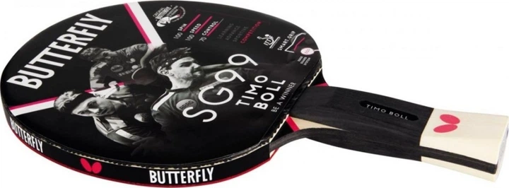 Ракетка для настільного тенісу Butterfly Timo Boll SG99 Чорно-червона (4001078850326) - зображення 2