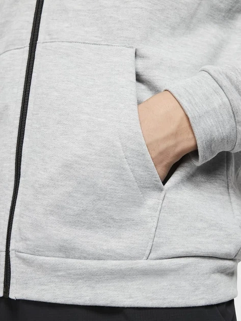 Спортивная кофта флисова утепленная мужская Nike M Nk Dry Hoodie Fz Fleece CJ4317-063 M Светло-серая (193655219511) - изображение 6