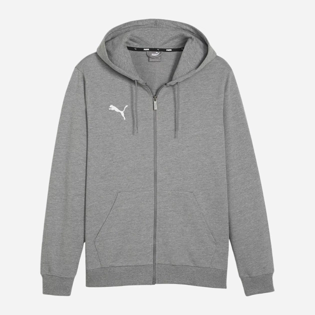 Спортивна кофта чоловіча Puma Team Goal Casuals Hooded 658595-33 S Сіра (4099686739997) - зображення 3
