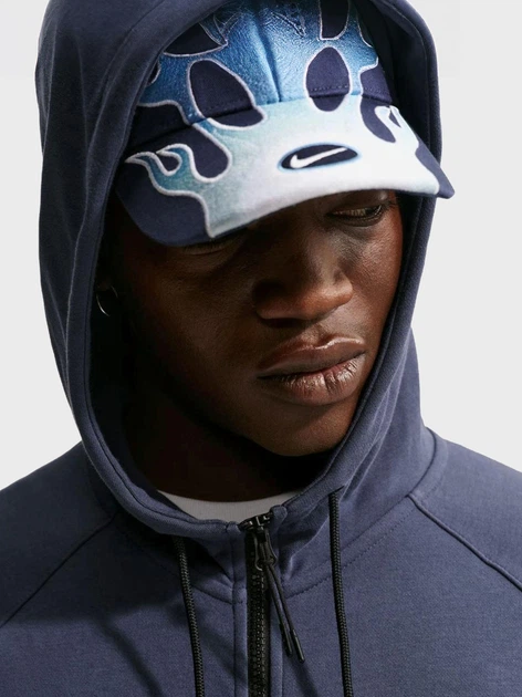 Толстовка на молнии мужская Nike M Nsw Te Fz Flc Hoodie DD5284-437 M Синяя (195243503261) - изображение 5