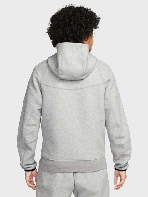 Толстовка на молнии мужская Nike M Nk Tch Flc Fz Wr Hoodie FB7921-063 XL Светло-серая (196607413272) - изображение 2