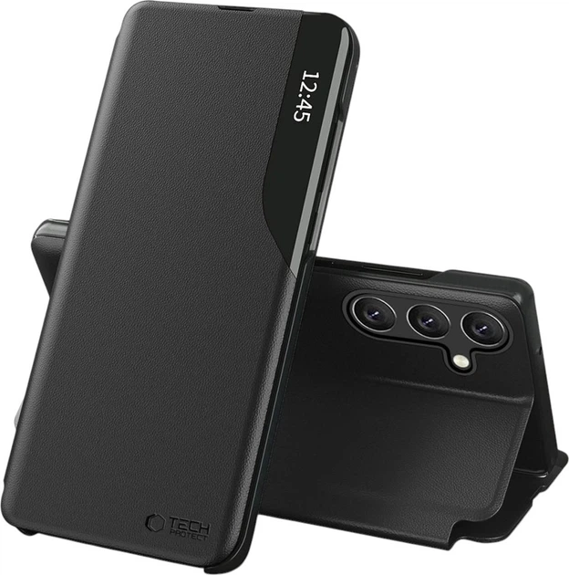 Чохол-книжка для смартфона Samsung Galaxy A37 5G Tech-Protect Smart View Black (5906302392384) - Фото 1 Чохол-книжка для смартфона Samsung Galaxy A37 5G Tech-Protect Smart View Black (5906302392384) - зображення 1
