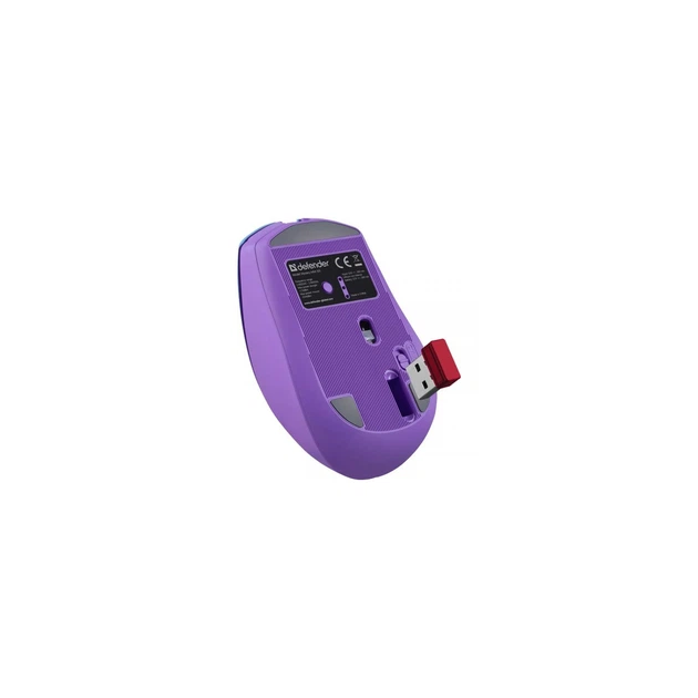 Мишка Defender Mystery MM301 LED Wireless/Bluetooth Violet (52301) - зображення 5