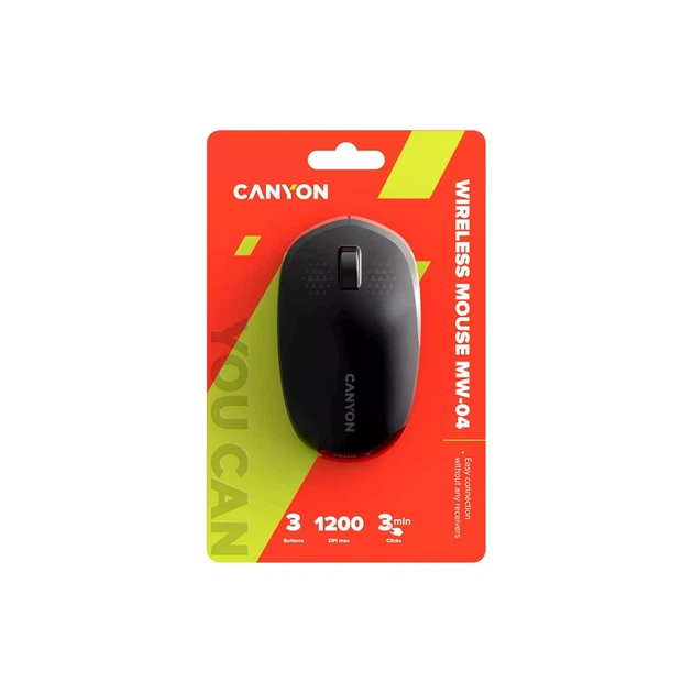 Мишка Canyon MW-04 Bluetooth Black (CNS-CMSW04B) - Фото 6 Мишка Canyon MW-04 Bluetooth Black (CNS-CMSW04B) - изображение 6