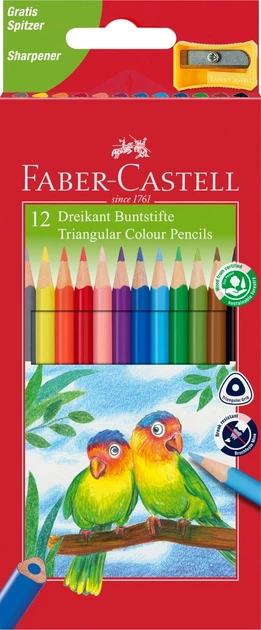 Набір кольорових олівців Faber-Castell 12 шт (7891360467403) - Фото 1 Набір кольорових олівців Faber-Castell 12 шт (7891360467403) - зображення 1