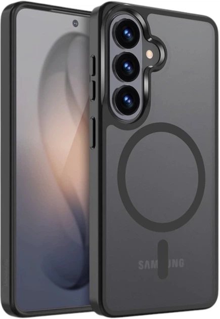 Etui do smartfona Samsung Galaxy S26+ Crong Hybrid Matte Magnetic Black (CRGHMMSGS26PBLK) - Zdjęcie 1 Etui do smartfona Samsung Galaxy S26+ Crong Hybrid Matte Magnetic Black (CRGHMMSGS26PBLK) - obraz 1