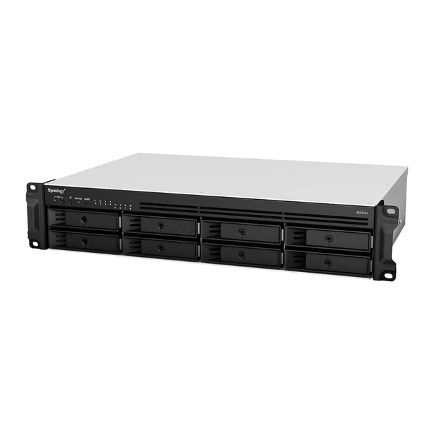 Сетевое хранилище Synology RS1221+ Rack NAS AMD Ryzen V1500B Quad Core 2,2 ГГц 4 ГБ DDR4 до 8 дисков (4711174723683) - изображение 2