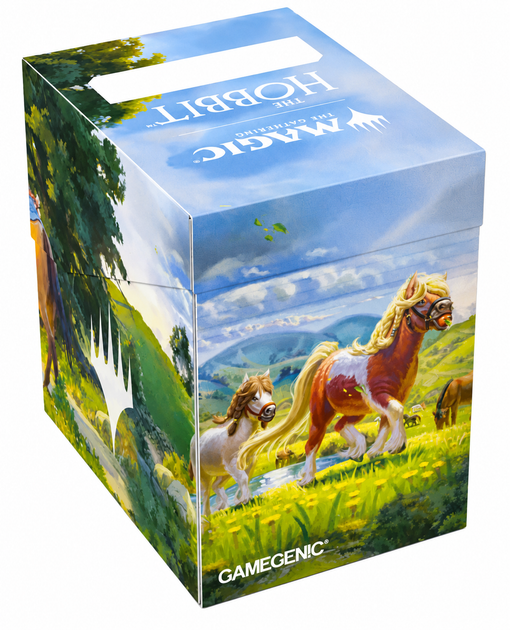 Pudełko na karty Gamegenic The Hobbit Soft Crate 80+ Opuszczając Hobbiton Stado kucyków (4251715425671) - obraz 3