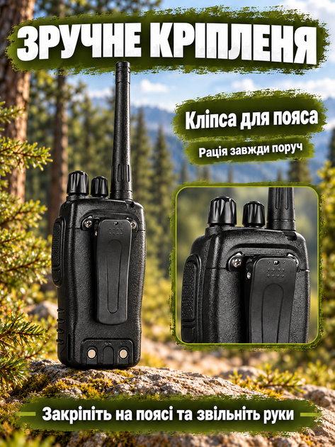 Комплект рацій Baofeng BF-888S 2 шт портативні рації радіостанція UHF 400–470 МГц 16 каналів 5 Вт з акумулятором 1500 mAh гарнітура зарядний пристрій VOX скануванням ліхтарем для охорони будівництва складу полювання риболовлі походів чорний - Фото 6 Комплект рацій Baofeng BF-888S 2 шт портативні рації радіостанція UHF 400–470 МГц 16 каналів 5 Вт з акумулятором 1500 mAh гарнітура зарядний пристрій VOX скануванням ліхтарем для охорони будівництва складу полювання риболовлі походів чорний - зображення 6