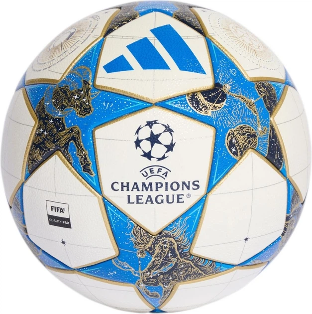 Piłka nożna Adidas UCL Competition 25/26 League Phase Biało-niebiesko-złota (4068811955328) - Zdjęcie 1 Piłka nożna Adidas UCL Competition 25/26 League Phase Biało-niebiesko-złota (4068811955328) - obraz 1