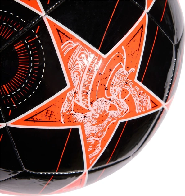 Piłka nożna Adidas UCL Club 25/26 League Stage Czarno-pomarańczowa (4068811955397) - Zdjęcie 3 Piłka nożna Adidas UCL Club 25/26 League Stage Czarno-pomarańczowa (4068811955397) - obraz 3