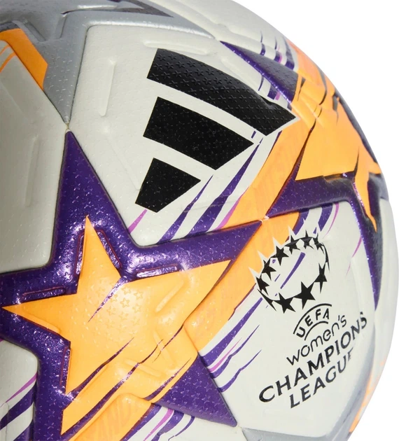 Футбольний м’яч Adidas UCL Womens Pro 26/27 League Stage Біло-помаранчево-фіолетовий (4069999716350) - Фото 3 Футбольний м’яч Adidas UCL Womens Pro 26/27 League Stage Біло-помаранчево-фіолетовий (4069999716350) - зображення 3