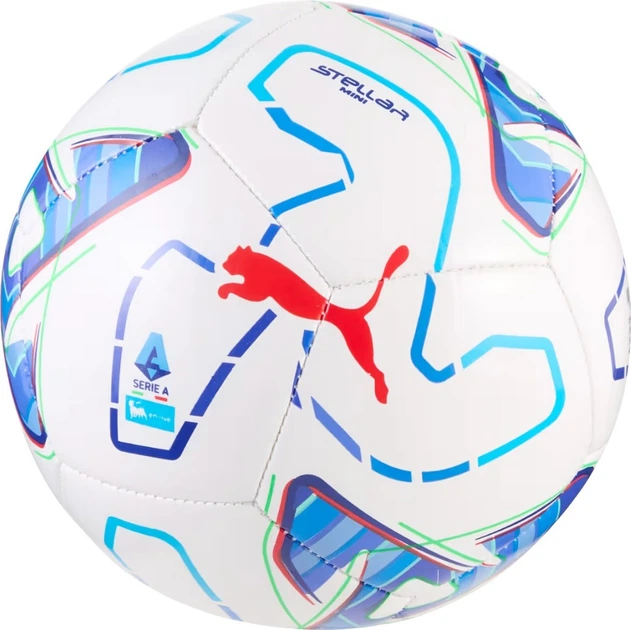 Piłka nożna Puma Stellar Serie A Mini Biało-niebieska (4070033639771) - Zdjęcie 1 Piłka nożna Puma Stellar Serie A Mini Biało-niebieska (4070033639771) - obraz 1