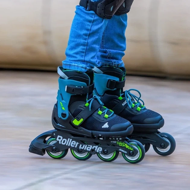 Ролики Rollerblade Microblade XT black-petrol green (поганий тест) (28–32) - изображение 8