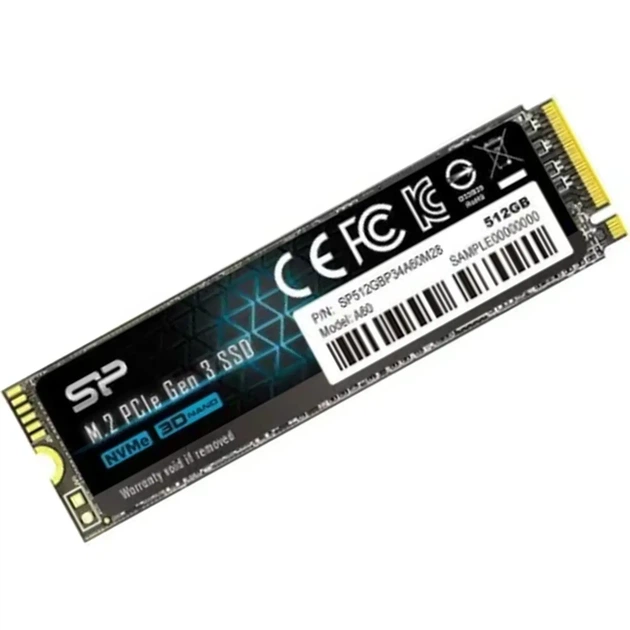 SSD диск Silicon Power A60 512GB M.2 2280 PCle 3.0 x4 2280 NVMe (SP512GBP34A60M28) - зображення 2