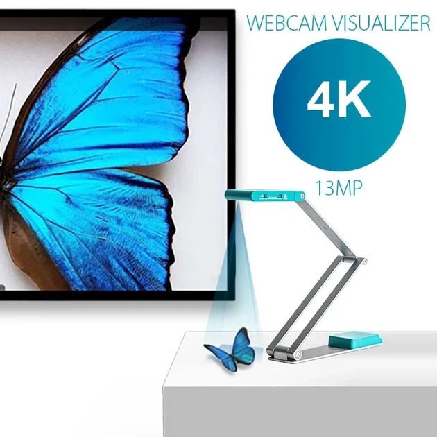 Сканер A3 Canon IRIScan Visualizer 7 Dyslexic 13MP 4K UltraHD MIC 4-in-1 USB книжковий блакитний - Фото 9 Сканер A3 Canon IRIScan Visualizer 7 Dyslexic 13MP 4K UltraHD MIC 4-in-1 USB книжковий блакитний - зображення 9