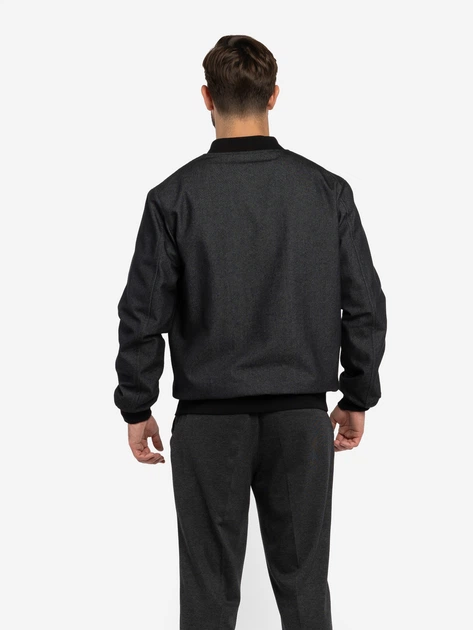 Бомбер чоловічий Arber синій з бавовняної тканини Varsity Jacket KR41-3 54 зріст 5 неві (M08.14.02.731) - зображення 4