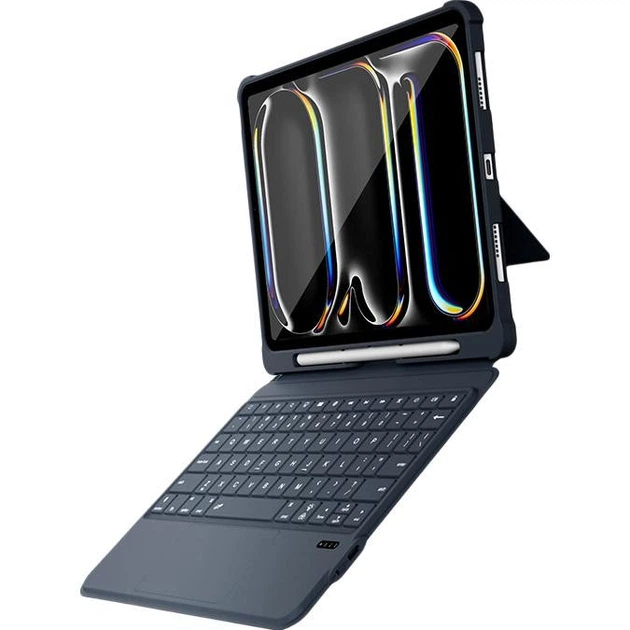 Чохол-клавіатура для планшета Apple iPad 11" 2025 (A16)/10.9" 2022/Air 11" 2026/2025/2024 MUSTTRUE T5508D Dark Grey - Фото 1 Чохол-клавіатура для планшета Apple iPad 11" 2025 (A16)/10.9" 2022/Air 11" 2026/2025/2024 MUSTTRUE T5508D Dark Grey - зображення 1