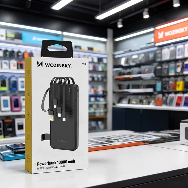 УМБ Wozinsky W11-B 10000mAh 10W Black (5907769388095) - зображення 6