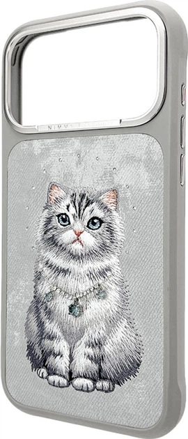 Чохол для смартфона Apple iPhone 18 Pro Max/iPhone 17 Pro Max Nimmy Lucky Fashion Cat MagSafe Grey (6980002140772) - зображення 2