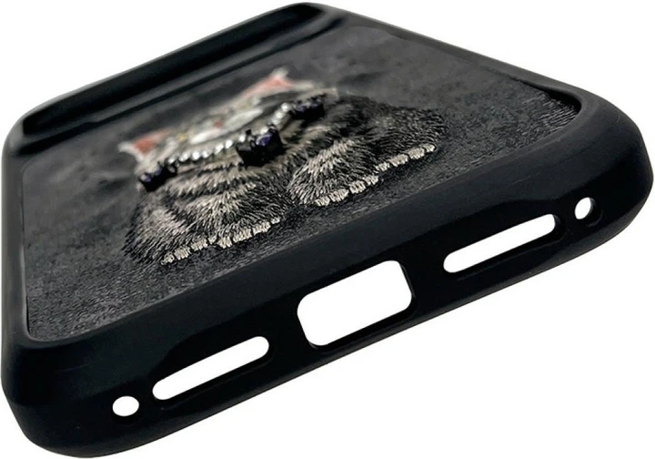 Чохол для смартфона Apple iPhone 18 Pro Max/iPhone 17 Pro Max Nimmy Lucky Fashion Cat MagSafe Black (6980002140710) - зображення 4
