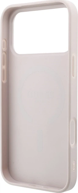 Чохол для смартфона Apple iPhone 18 Pro/iPhone 17 Pro Guess Embossed 4G Ring Classic MagSafe Pink (3666339680015) - зображення 7