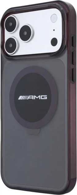 Чохол для смартфона Apple iPhone 18 Pro Max/iPhone 17 Pro Max AMG IML Transparent Bicolor Block MagSafe Black-Burgundy (3666339664442) - зображення 3
