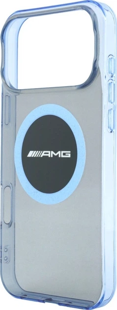 Чохол для смартфона Apple iPhone 18 Pro Max/iPhone 17 Pro Max AMG IML Transparent Bicolor Block MagSafe Black-Blue (3666339664404) - зображення 6