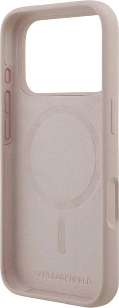 Чохол для смартфона Apple iPhone 18 Pro Karl Lagerfeld Silicone Karl&Choupette Ring MagSafe Beige (3666339676971) - зображення 7